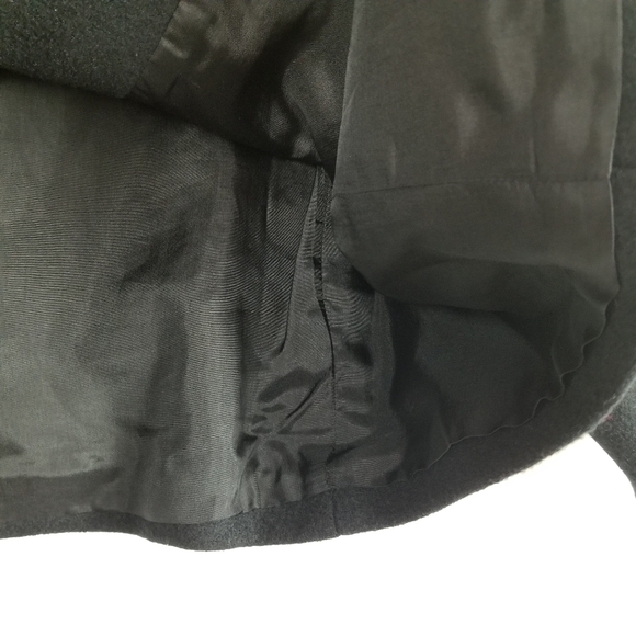 Context Wool Blend Cardigan Jacket Cropped 3/4 Sleeves 3 Button Black Blazer 16 - Picture 5 of 10